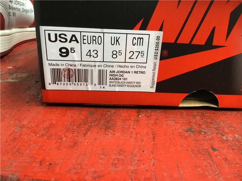jordan 1 box
