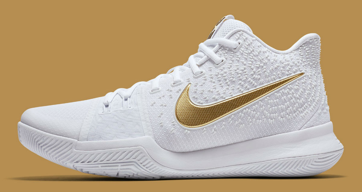 kyrie flytrap 3 white and gold