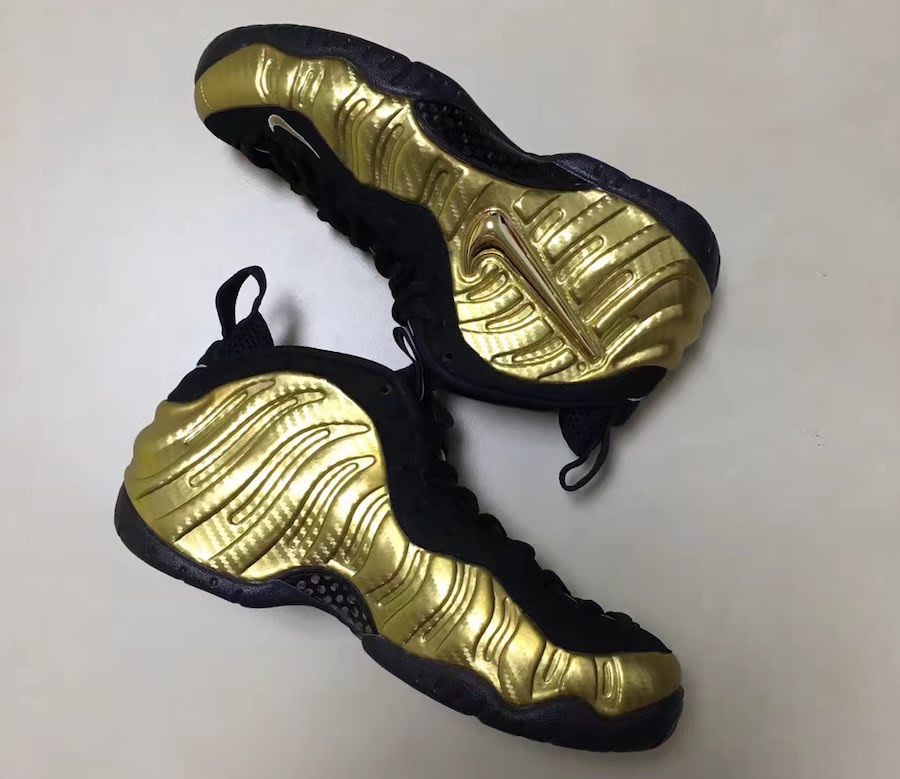 Nike foamposite shop gold 2017