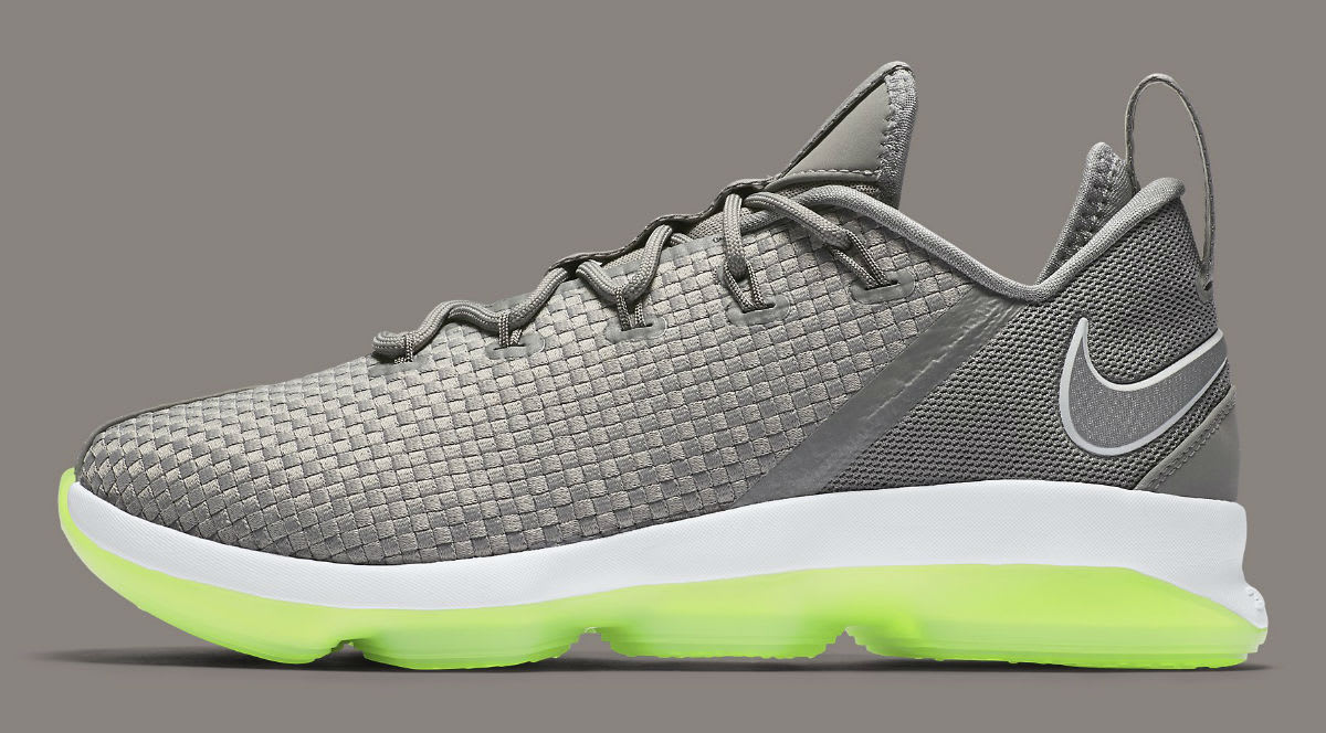 lebron 14 low grey and green