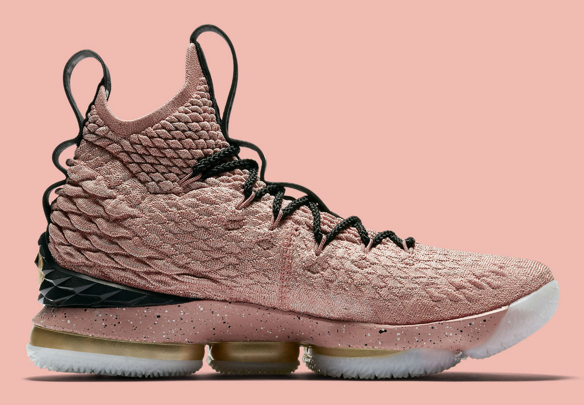 pink lebron 15