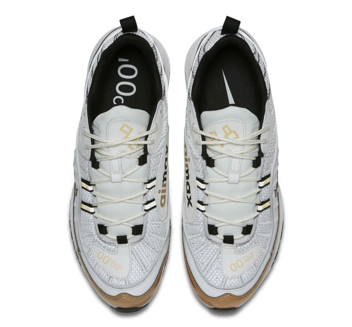 nike air max 98 white gold
