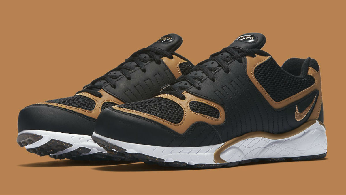 nike zoom air black and gold