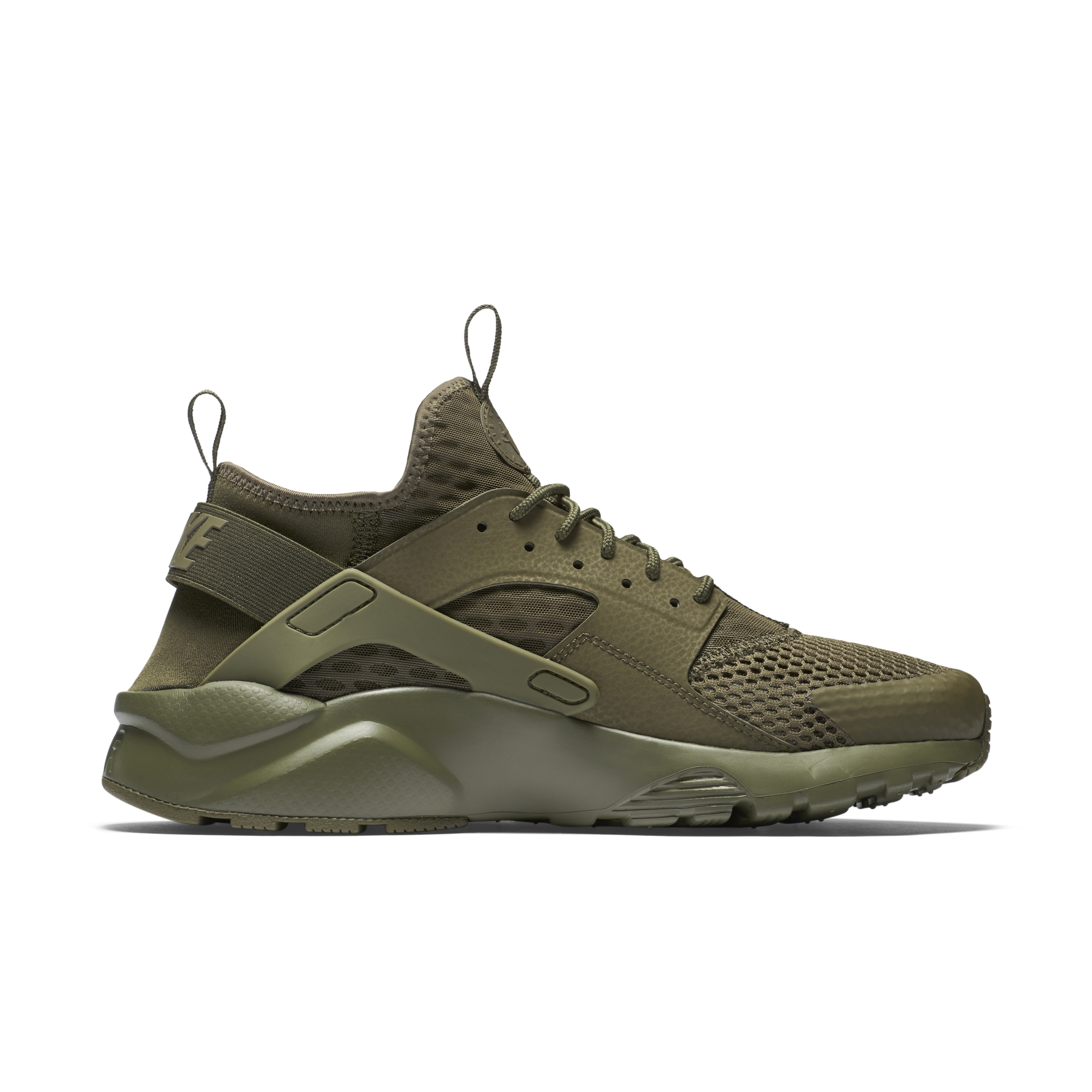 olive green and black huaraches