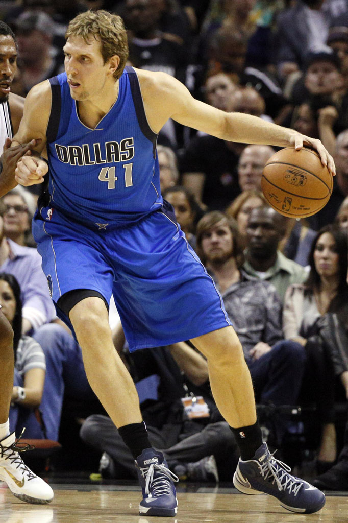 Dirk Nowitzki wearing Nike Hyperdunk 2012 PE