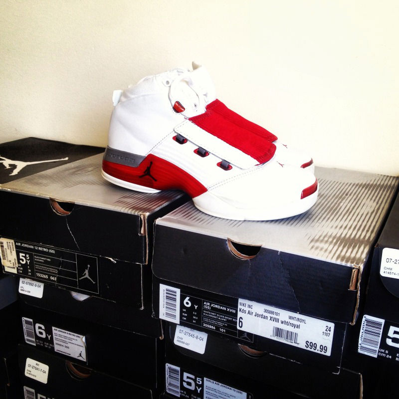 Spotlight // Pickups of the Week 9.15.13 - Air Jordan XVII 17 White Varsity Red by sfsole415