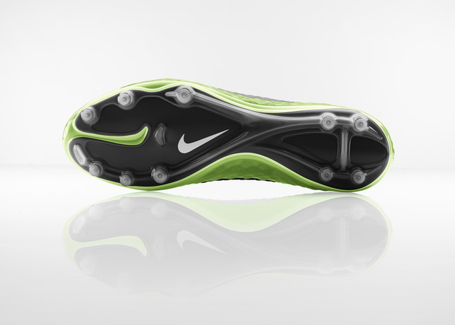 nike hypervenom flash lime split toe plate