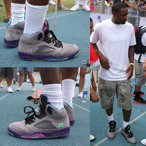 Gilbert Arenas wearing Air Jordan V 5 Fresh Prince