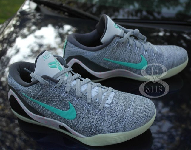 NIKEiD Kobe IX 9 Elite Low Grey/Teal