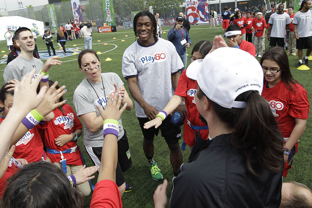 Robert Griffin III wearing adidas adiZero Sonic 3 Prime Green Electricity G47182 (1)