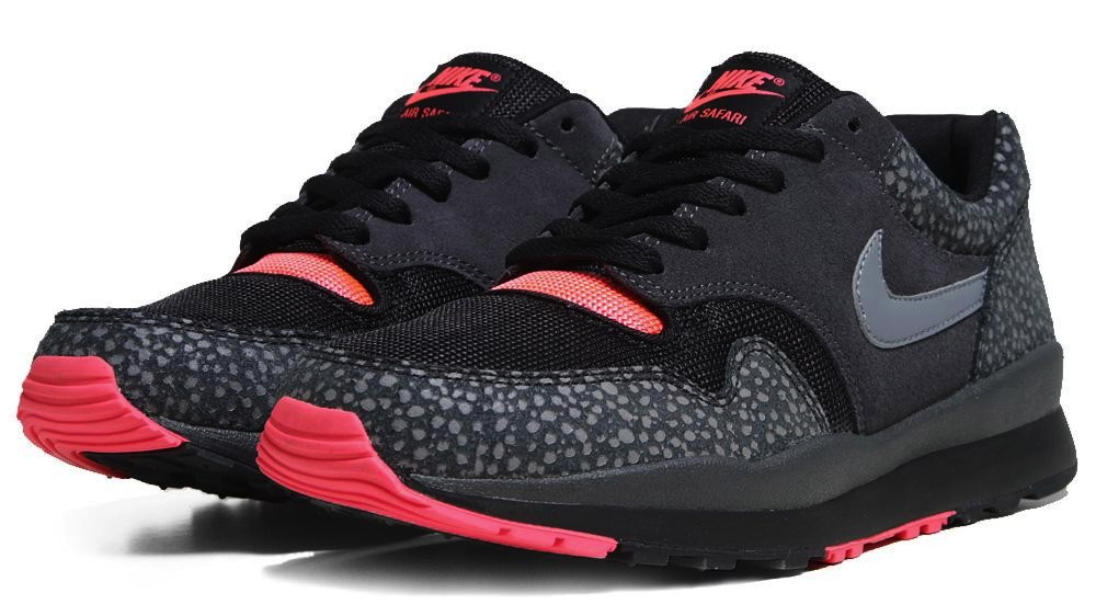 Nike Air Safari - Black / Cool Grey / Solar Red - Available | Sole