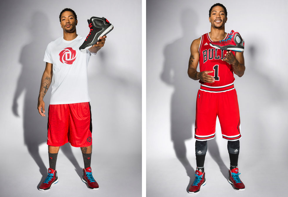 Derrick Rose wearing adidas D Rose 5 Boost