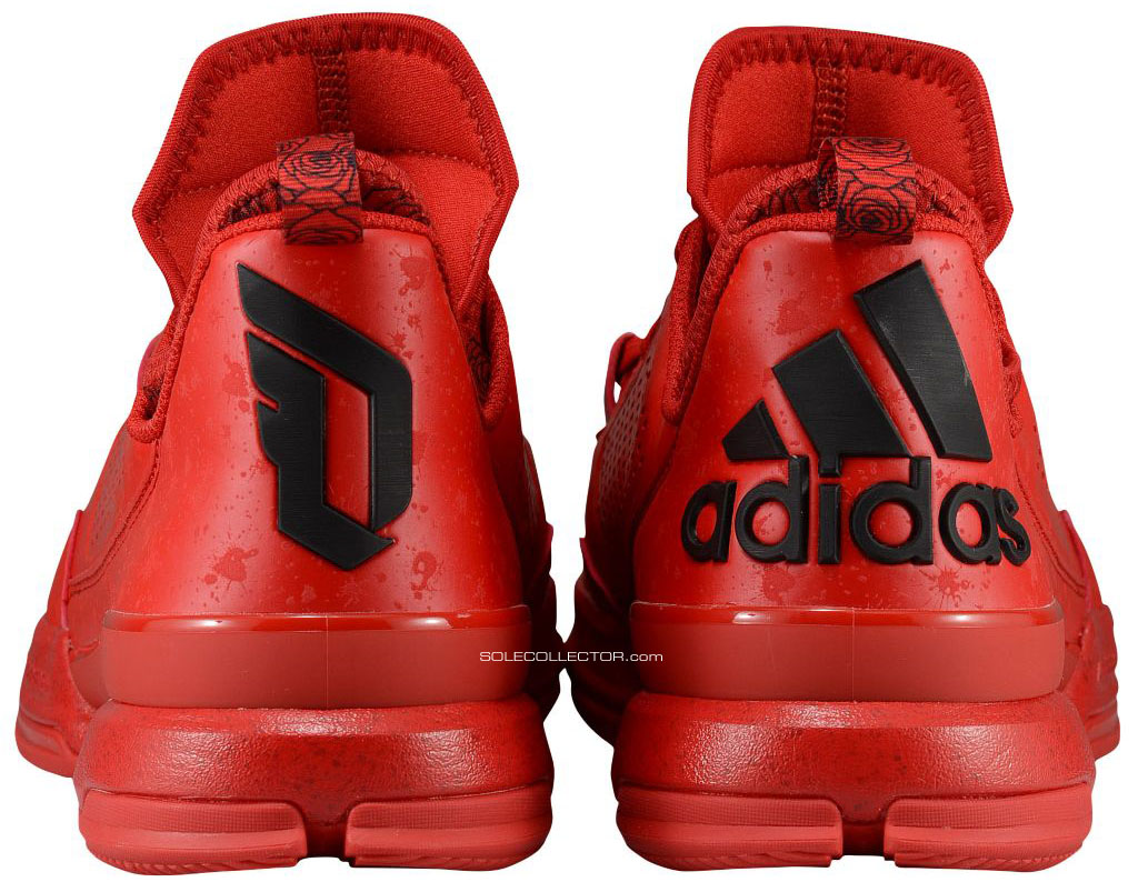 adidas D Lillard 1 Rose City Red (3)