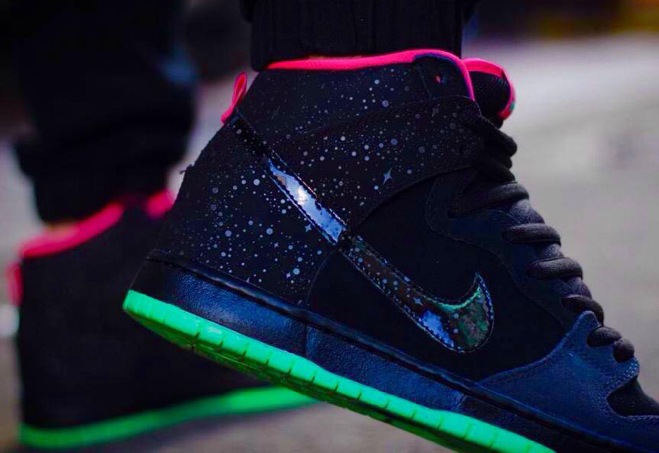 colorful nike dunks high