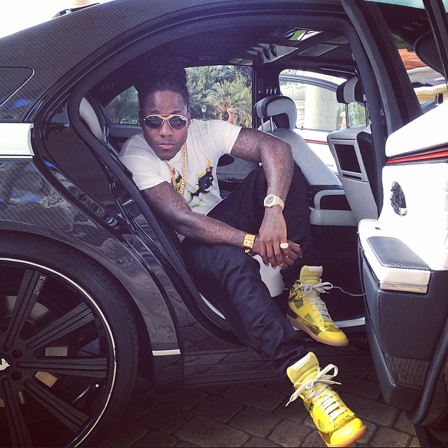 Ace Hood wearing Maison Martin Margiela Sneakers