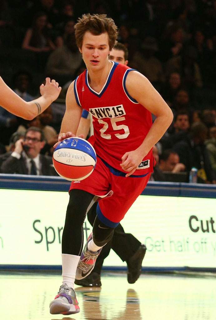 Ansel Elgort wearing the Nike KD VII 7 All-Star