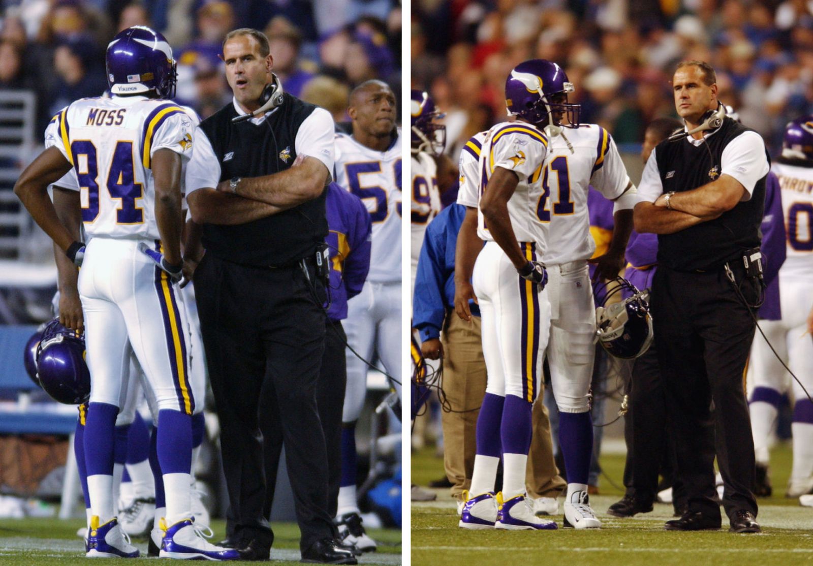 Randy Moss wearing Air Jordan IX 9 Minnesota Vikings PE (5)