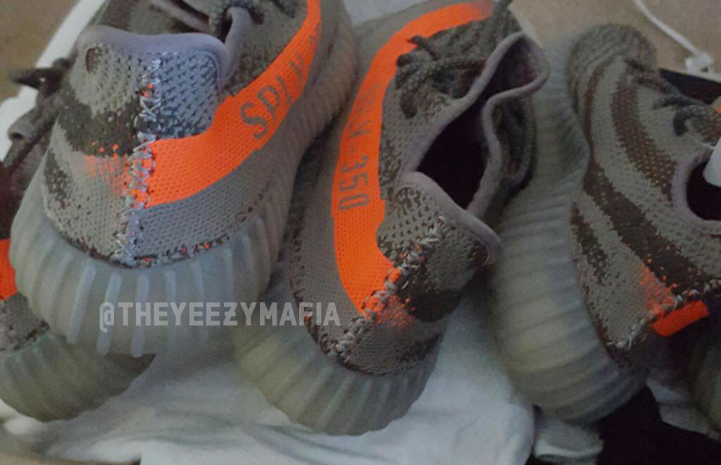 yeezy boost orange stripe