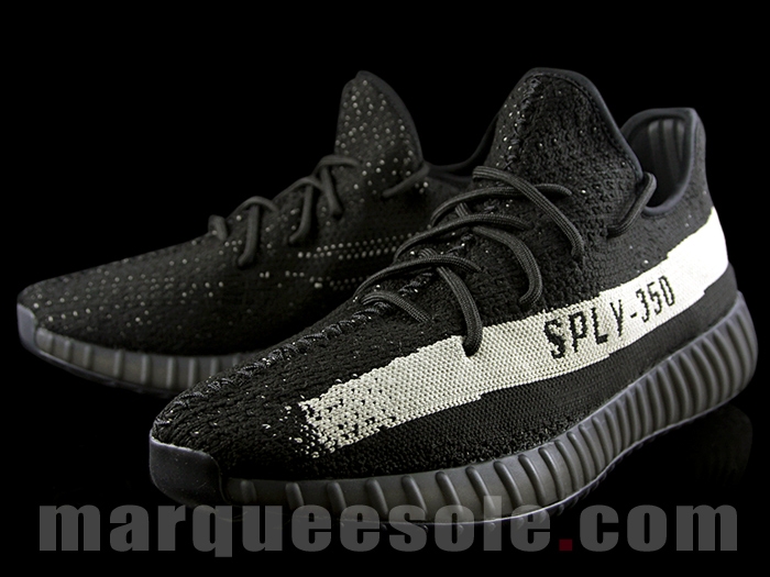 yeezy black white sole