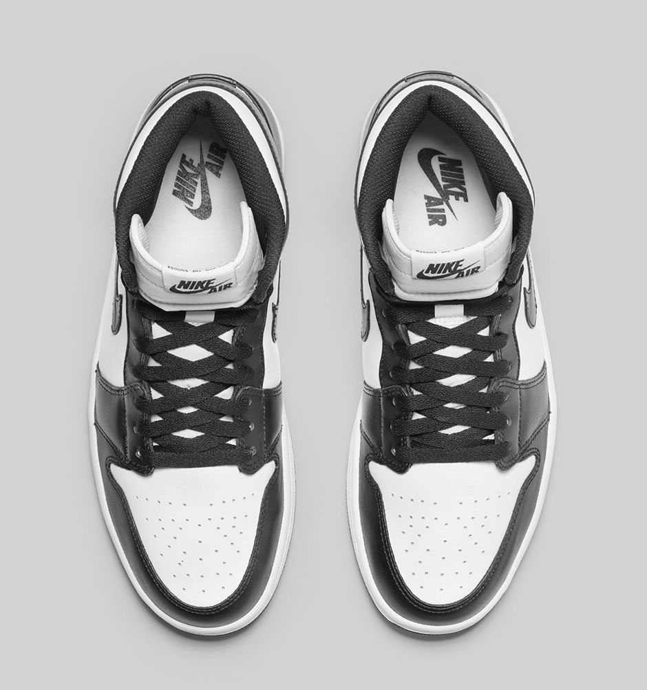 Air Jordan I 1 Retro High OG Black/White 555088-010 (5)