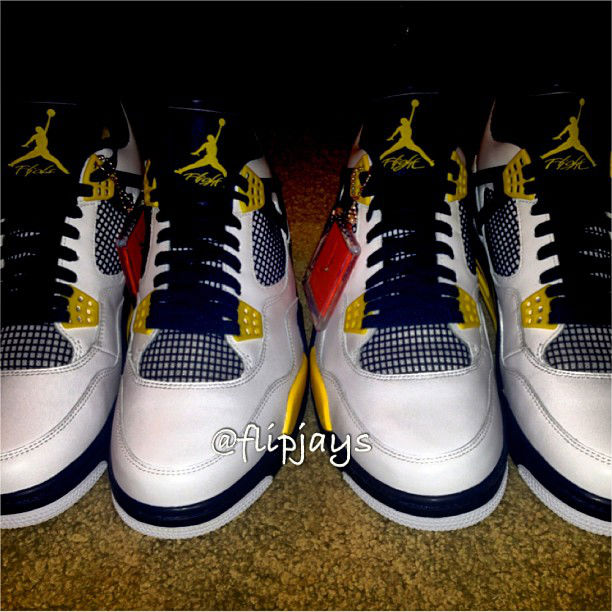 Air Jordan Retro IV 4 Marquette Golden Eagles & Cal Golden Bears (4)