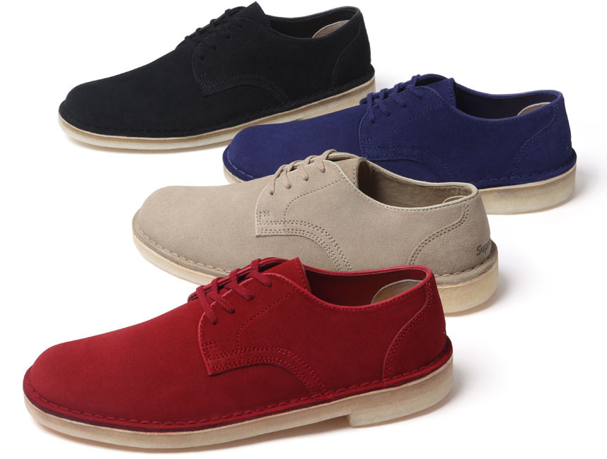 supreme clarks red