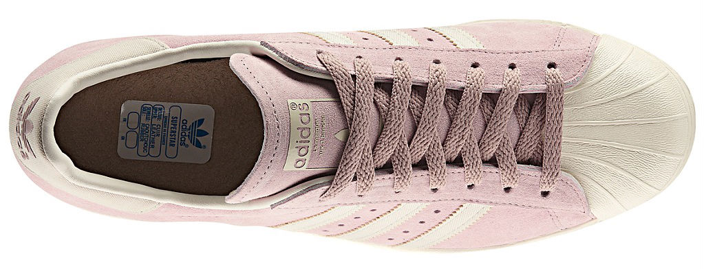 superstar 80s adidas rose