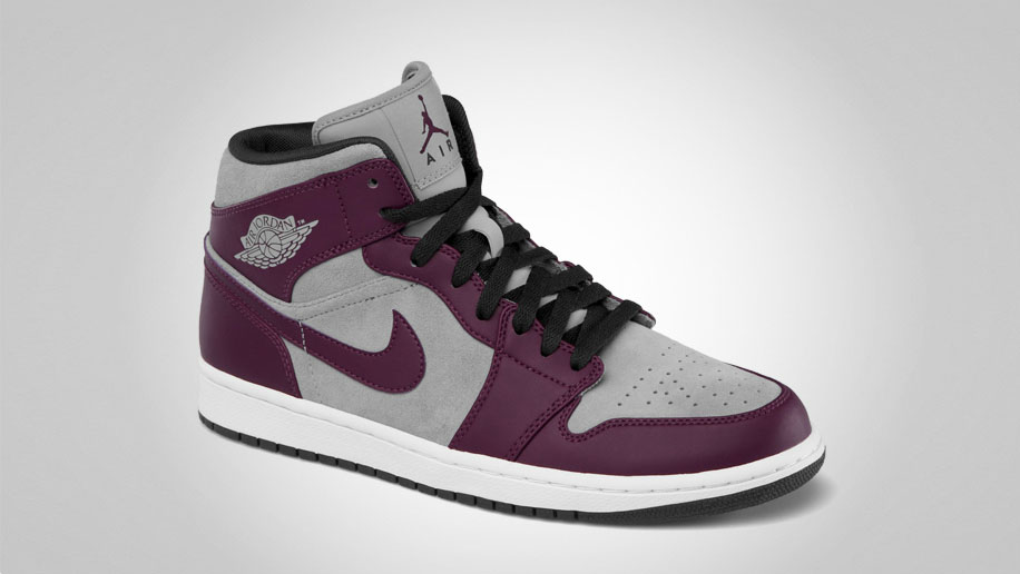 Air Jordan 1 Phat Bordeaux Stealth Black White 364770-605 (2)