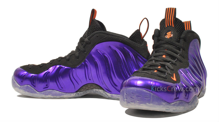 Purple and sale orange foamposites