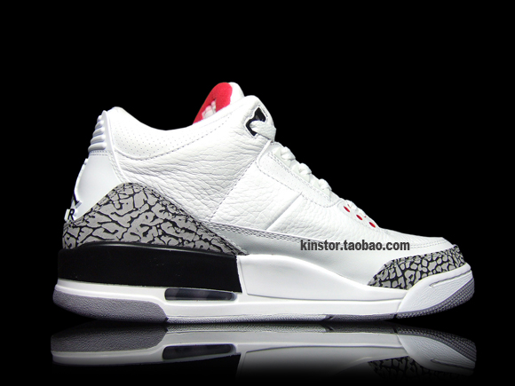 retro 3 white cement