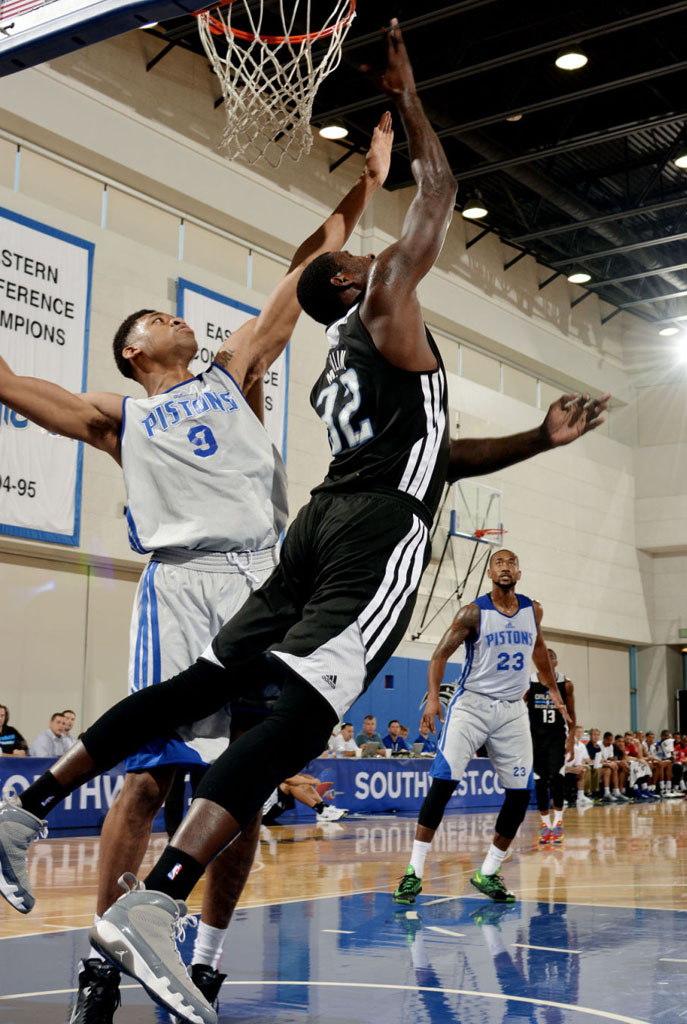 Vernon Macklin wearing Air Jordan IX 9 Cool Grey