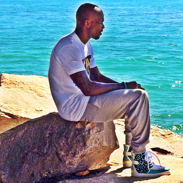 Chad Johnson wearing Christian Louboutin Alfie