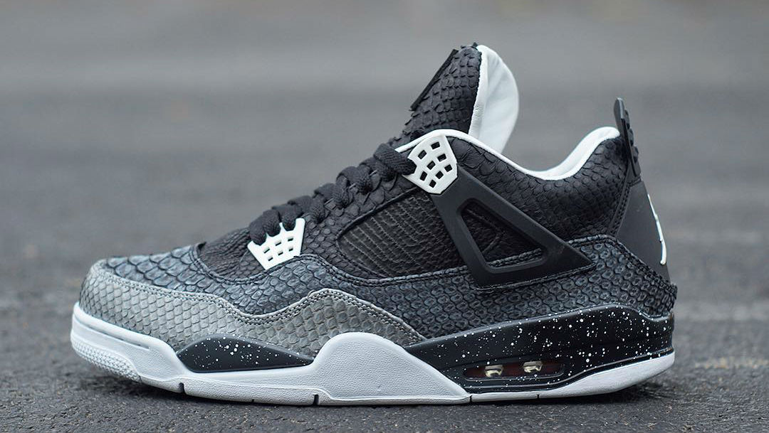 jordan 4 snakeskin on feet