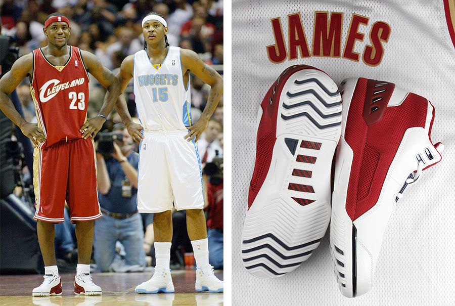 lebron james first game shoes