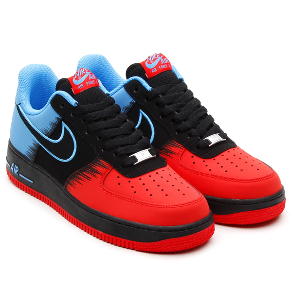 Air force 1 outlet with blue and red