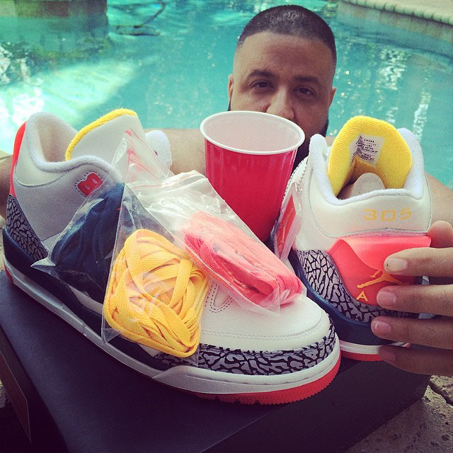 DJ Khaled Picks Up Sole Fly x Air Jordan III 3 Lotto