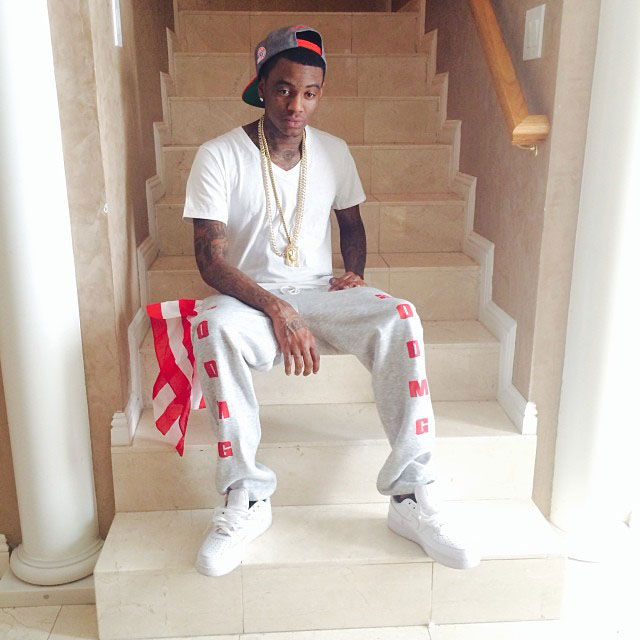 Soulja Boy wearing Nike Air Force 1