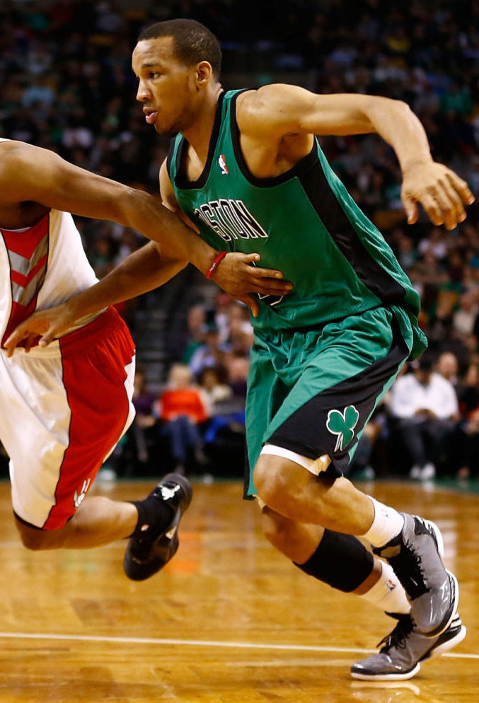 Avery Bradley wearing adidas Rose 773 Grey