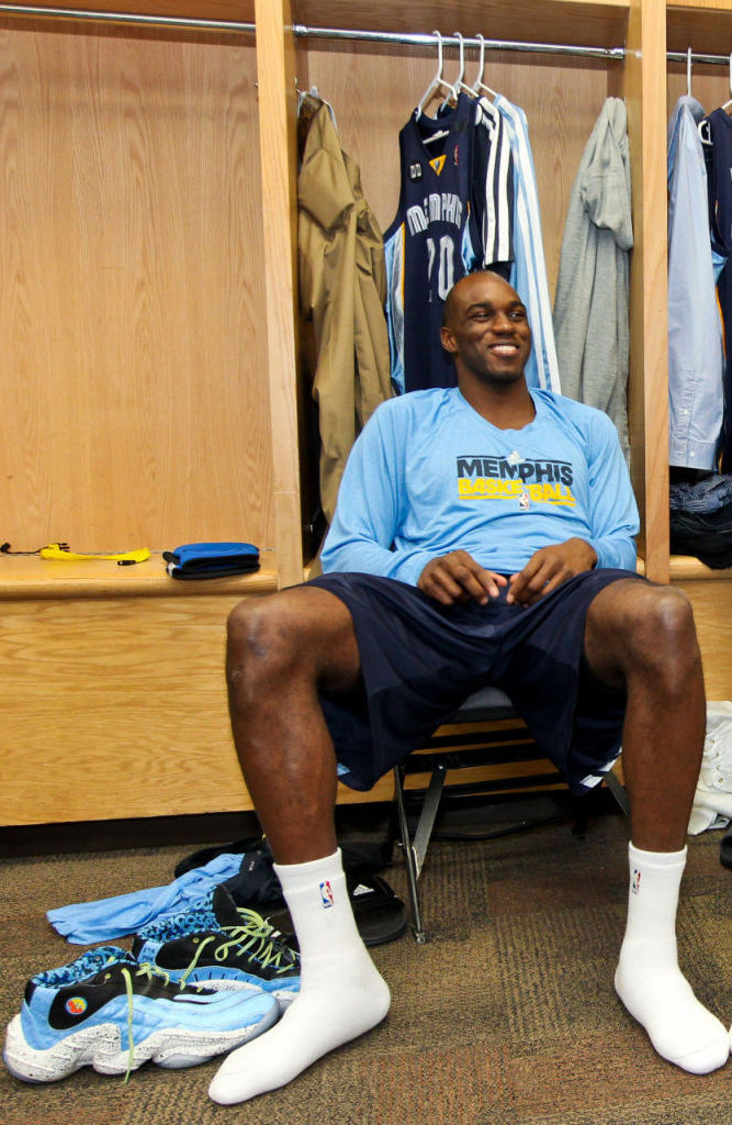 Quincy Pondexter wearing adidas Real Deal 93 Pack