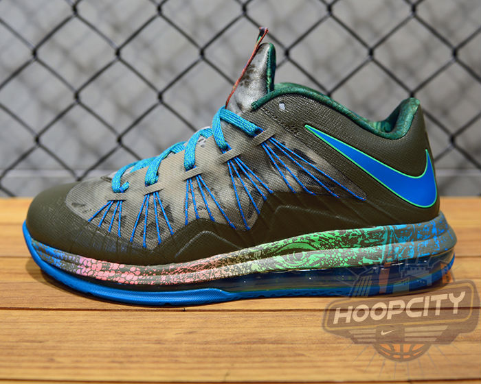 Nike LeBron X Low Tarp Green Neo Turquoise Poison Green 579765-301 (1)