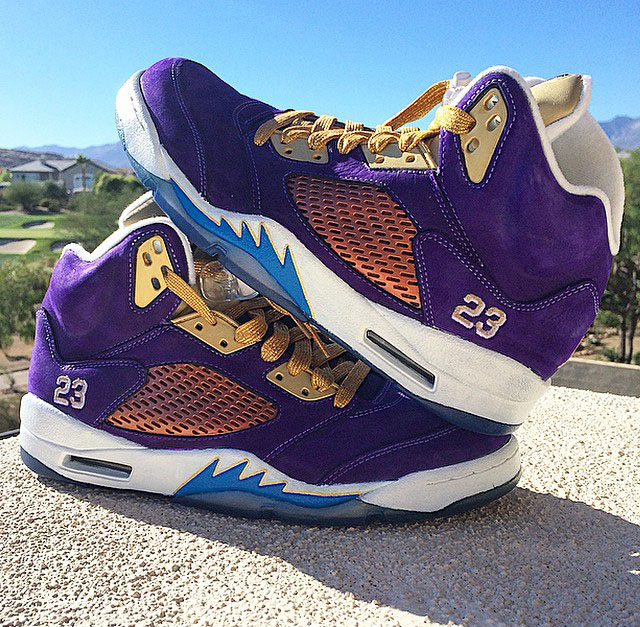 Shane Victorino Picks Up 'Crown Royal' Air Jordan 5 Custom