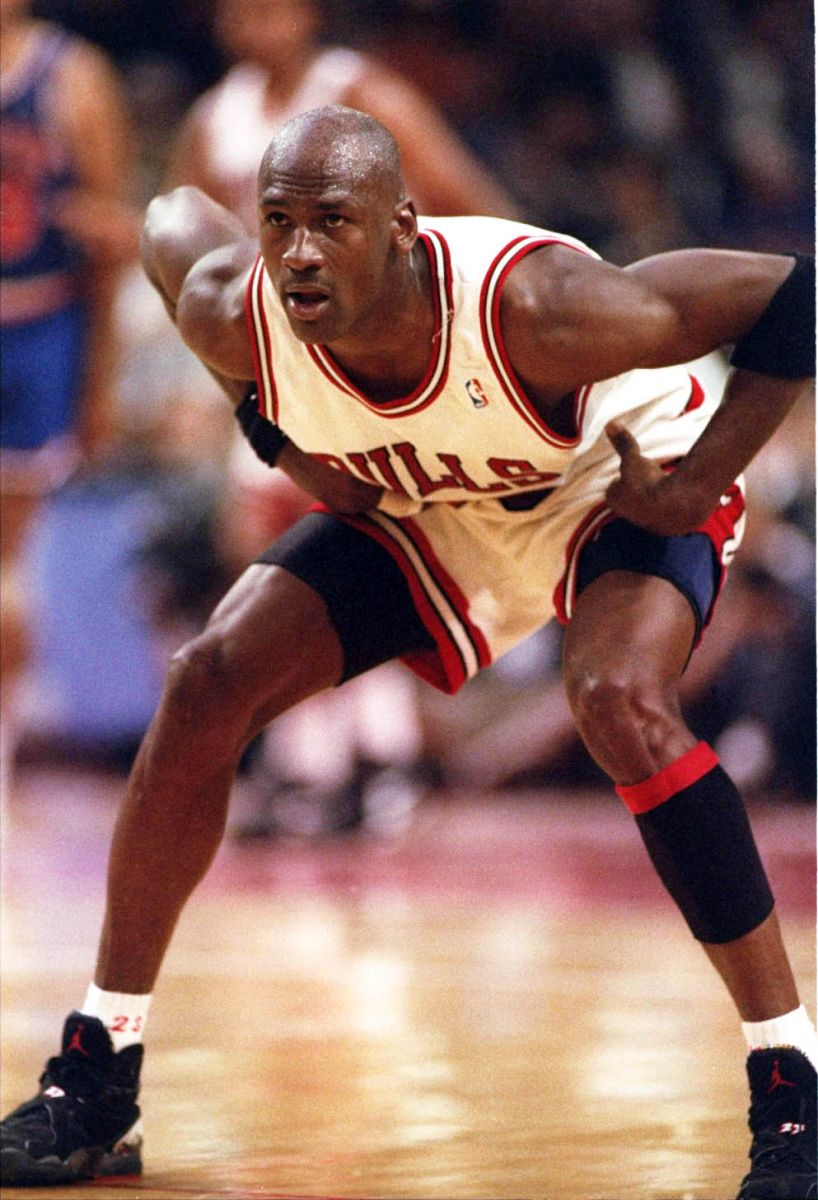 Michael jordan store wearing 8s