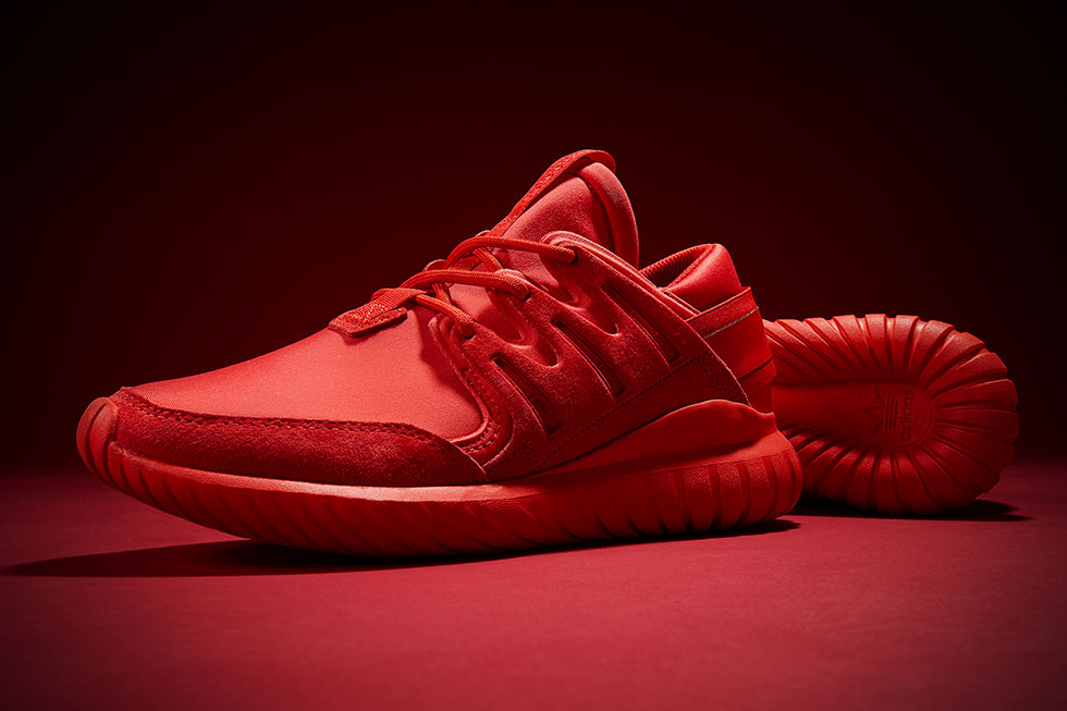 all red adidas tubular