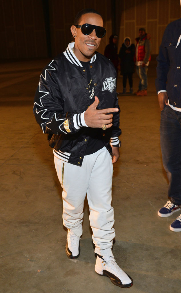 Ludacris wearing Air Jordan 12 Retro Taxi