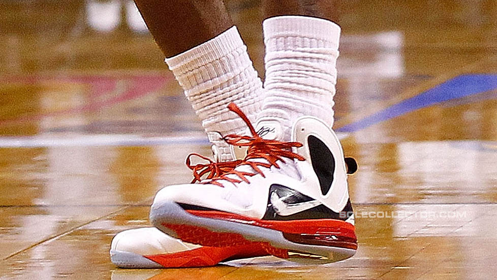 Nike LeBron 9 P.S. Elite White Black Red PE (4)