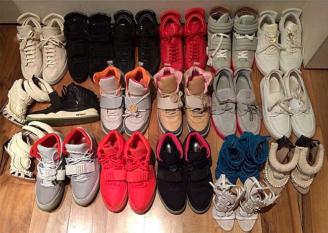 kanye west sneaker collection