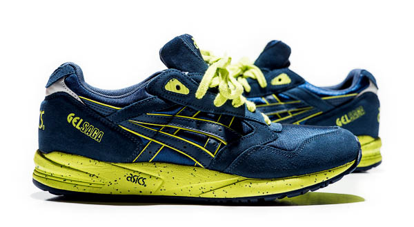 asics gel saga navy lime