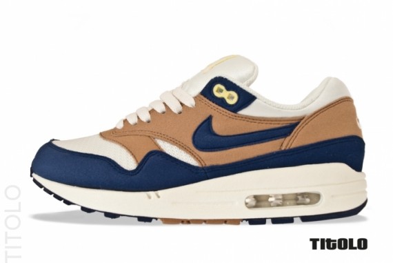 blue and brown nikes