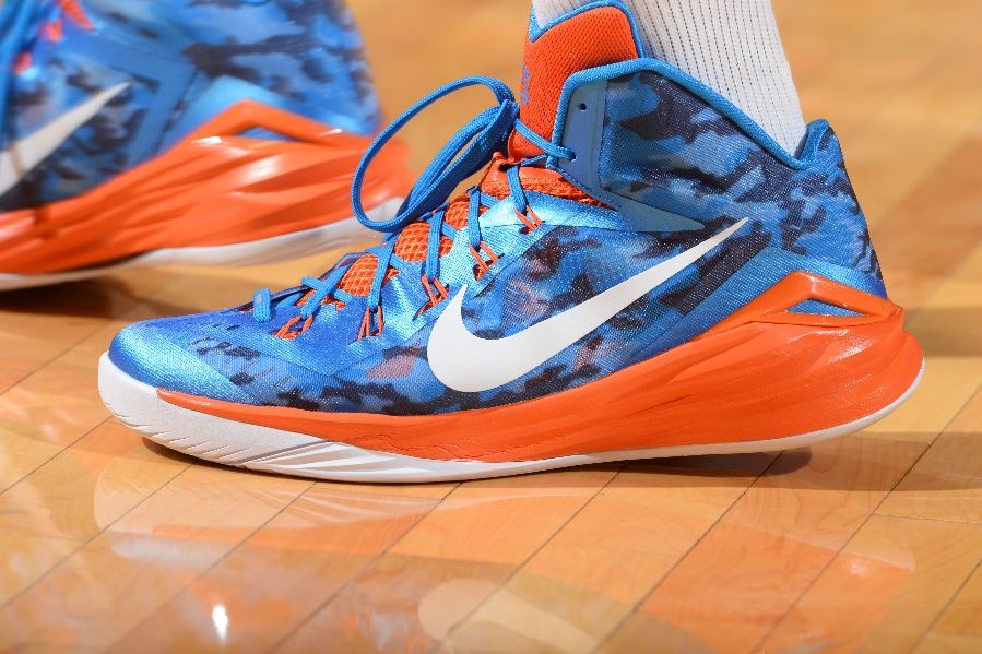 JR Smith wearing Blue Camo Nike Hyperdunk 2014 PE (1)