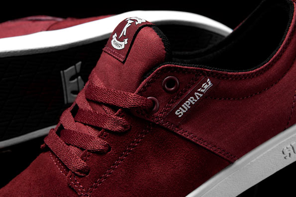 Maroon sale supra shoes